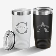 Lavish Last Name Personalized 20oz Stainless Steel Tumblers - 33568