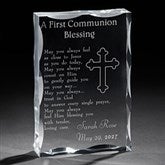 Personalized First Communion Blessing Keepsake Sculpture - 3358