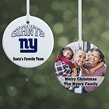 NFL New York Giants Personalized Ornaments - 33599
