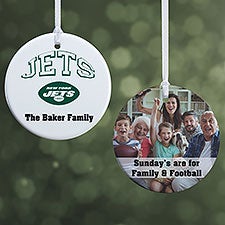 NFL New York Jets Personalized Ornaments - 33600