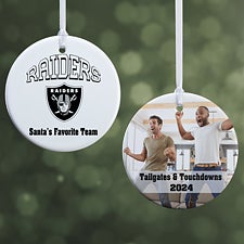 NFL Las Vegas Raiders Personalized Ornaments - 33601