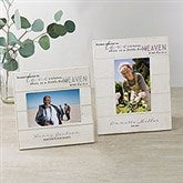 Heaven In Our Home Personalized Memorial Shiplap Picture Frame - 33626