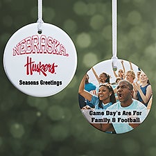 NCAA Nebraska Cornhuskers Personalized Ornaments - 33635