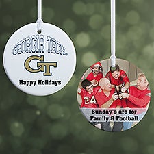 NCAA Georgia Tech Yellow Jackets Personalized Ornaments - 33651
