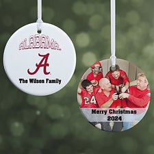 NCAA Alabama Crimson Tide Personalized Ornaments  - 33663