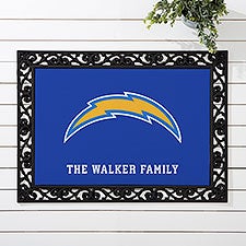 NFL Los Angeles Chargers Personalized Doormats - 33682