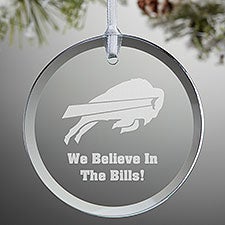 NFL Buffalo Bills Personalized Glass Ornaments - 33708
