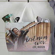 Best Mom Ever Personalized Photo Tote Bag  - 33732