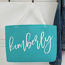 Trendy Script Personalized Tote Bag - 33733