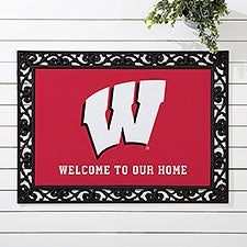 NCAA Wisconsin Badgers Personalized Doormats - 33753