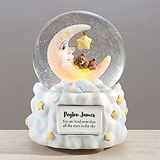 Personalized Snow Globe - Moon and Stars - 33758
