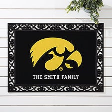 NCAA Iowa Hawkeyes Personalized Doormats - 33791