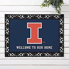 NCAA Illinois Fighting Illini Personalized Doormats - 33792