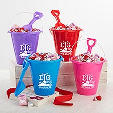 I Dig You Personalized Plastic Beach Pail & Shovel - 33883