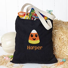Candy Corn Embroidered Halloween Treat Bag - 33928
