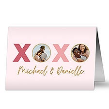 XOXO Photo Personalized Greeting Card  - 33938