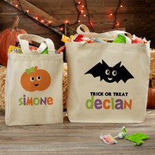 Halloween Character Personalized Canvas Tote Bags - 33943