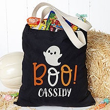 Little Ghost Boo! Personalized Halloween Treat Bag - 33960