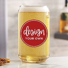 Design Your Own Personalized 16oz. Beer Can Glass  - 33981