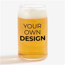 Design Your Own Personalized 16oz. Beer Can Glass  - 33981