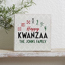 Kwanzaa Personalized Shelf Block  - 33995