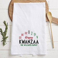 Kwanzaa Personalized Tea Towel  - 33998