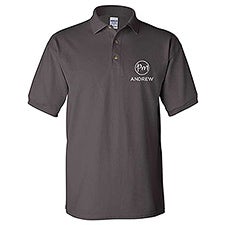 2021 PMall Graphite Cotton KNIT Polo - 34005