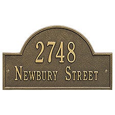 Custom Home Address Plaque - Metal - 3400D