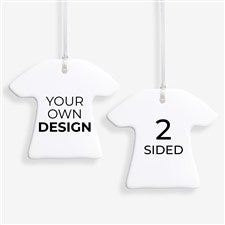 Design Your Own Personalized 2-Sided T-Shirt Ornament  - 34068