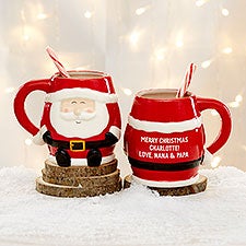 Santa Character Personalized Christmas Coffee Mug - 34084