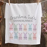 Grandbunnies Personalized Easter Flour Sack Towel - 34099