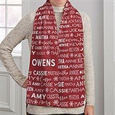 Snowflake Family Personalized Women's Scarf - 34107