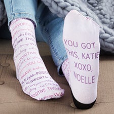 Words of Encouragement Personalized Adult Socks - 34108