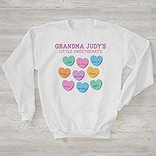 Grandmas Sweethearts Personalized Adult Sweatshirts - 34110