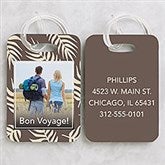 Custom Pattern Personalized Photo Luggage Tag 2 Pc Set  - 34116