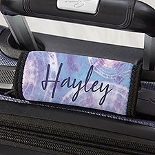 Pastel Tie Dye Personalized Luggage Handle Wrap - 34119