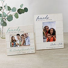 Friends Are The Family We Choose Personalized Shiplap Frames - 34126