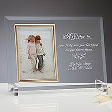 A Sister Is... Personalized Glass Frame  - 34130