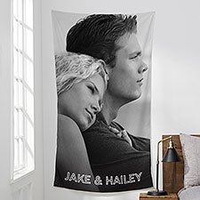 Name & Photo Personalized Wall Tapestry  - 34139