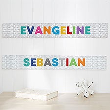 Vibrant Name Personalized Wooden Signs - 34146