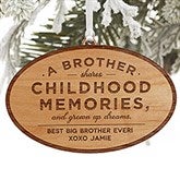 Special Brother Personalized Wood Ornament - 34149