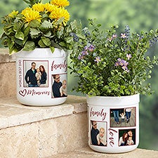 Photo Collage For Him Personalized Outdoor Flower Pot - 34168