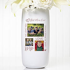 Photo Collage For Her Personalized Ceramic Vase  - 34171