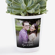 Wedding Photo  Message Personalized Mini Flower Pot  - 34172