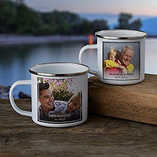 Photo Message For Him Personalized Enamel Mug  - 34186