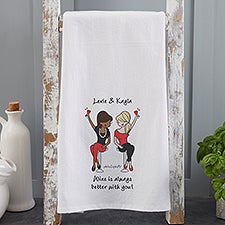 Best Friends by philoSophies Personalized Tea Towel  - 34214