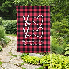 XoXo Buffalo Check by philoSophies Personalized Garden Flag - 34218