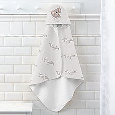 Precious Moments Elephant Personalized Baby Hooded Towel - 34223