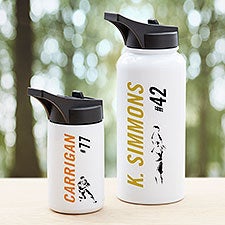 Sports Enthusiast Personalized Double-Wall Vacuum Insulated Water Bottle - 34250