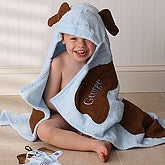 Personalized Hooded Terry Towel With Mitt - 3426